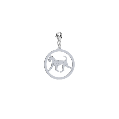 Charms z grawerem psem Irish Terrier srebro - MEJK Jewellery