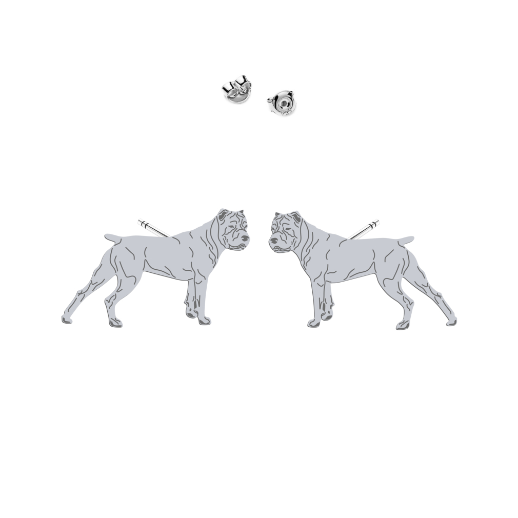 Silver Bandog earrings - MEJK Jewellery