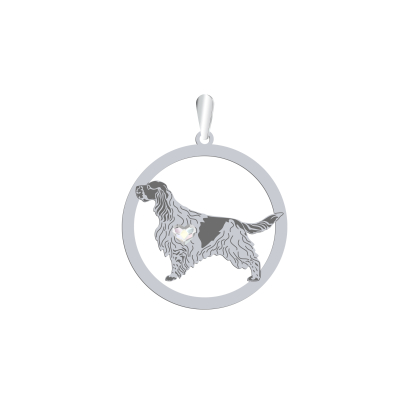 Silver English Springer Spaniel pendant, FREE ENGRAVING - MEJK Jewellery
