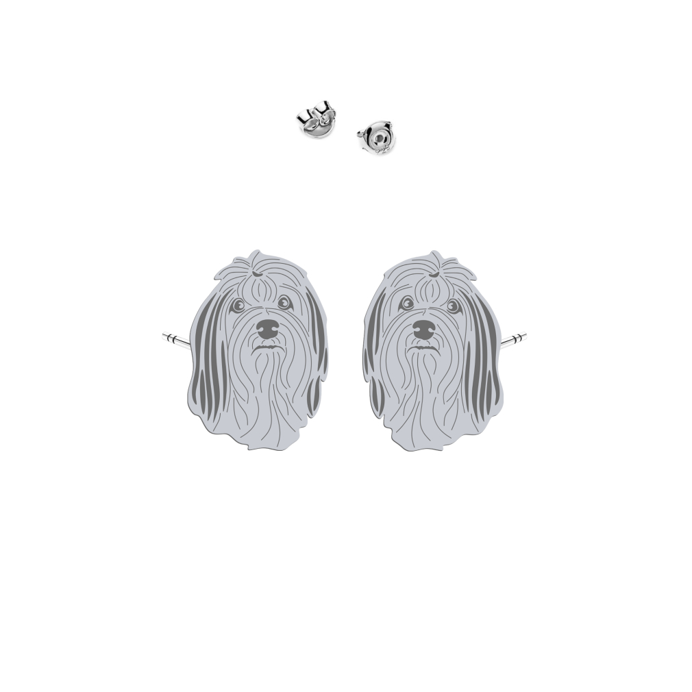 Silver Lowchen earrings - MEJK Jewellery
