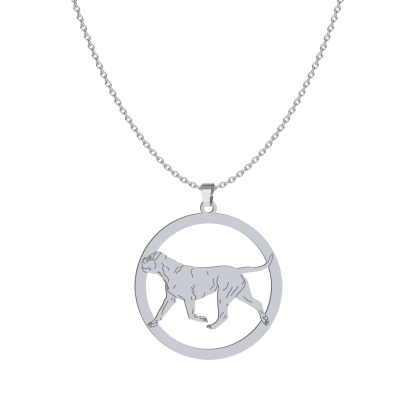 Naszyjnik z psem Bullmastiff srebro GRAWER GRATIS - MEJK Jewellery