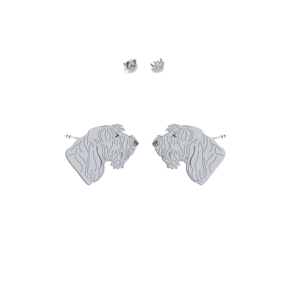 Silver Spinone Italiano  earrings - MEJK Jewellery