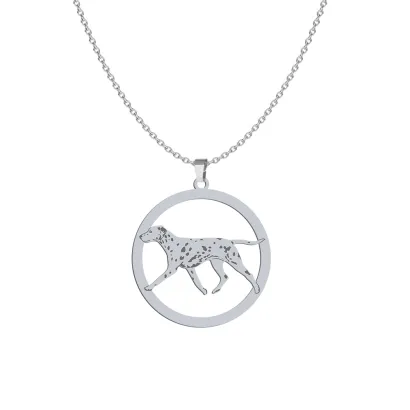 Silver Dalmatian necklace, FREE ENGRAVING - MEJK Jewellery