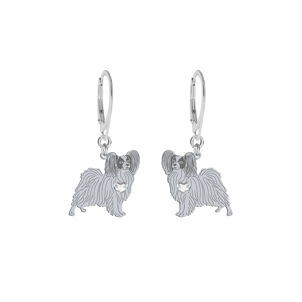 Silver Papillon earrings, FREE ENGRAVING - MEJK Jewellery