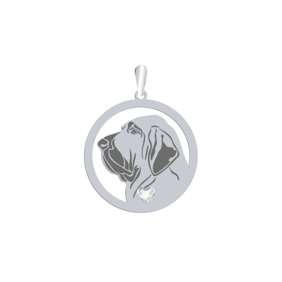 Silver Fila Brasileiro pendant, FREE ENGRAVING - MEJK Jewellery