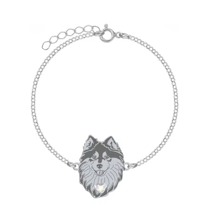 Silver Finish Lapphund bracelet, FREE ENGRAVING - MEJK Jewellery