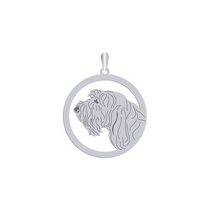 Silver Italian Wirehaired Pointer pendant, FREE ENGRAVING - MEJK Jewellery
