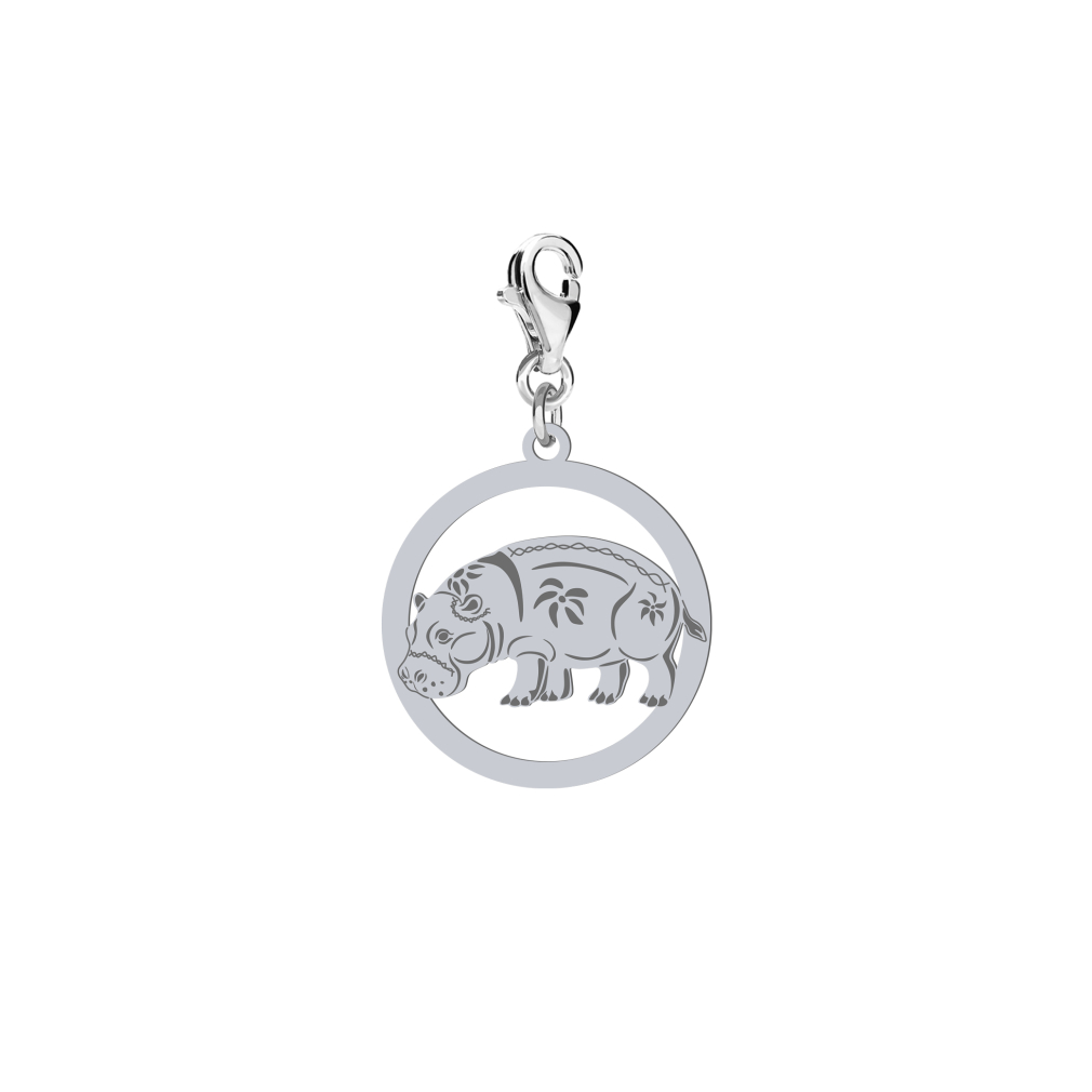 Charms Srebrny Hipopotam - MEJK Jewellery