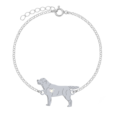 Bransoletka z psem Labrador Retriever srebro GRAWER GRATIS - MEJK Jewellery