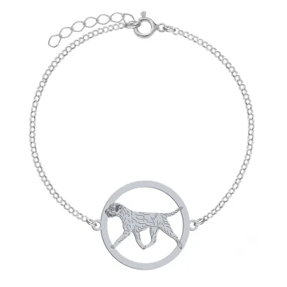 Silver Border Terrier engraved bracelet - MEJK Jewellery