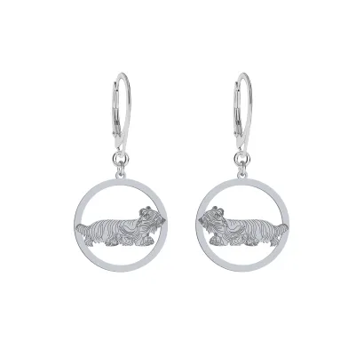 Silver Skye Terrier earrings, FREE ENGRAVING - MEJK Jewellery