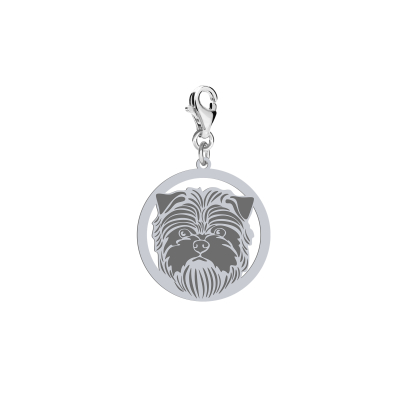 Charms z psem Pinczer Małpi srebro GRAWER GRATIS - MEJK Jewellery