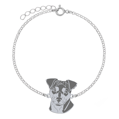 Bransoletka z psem Brazilian Terrier srebro GRAWER GRATIS- MEJK Jewellery