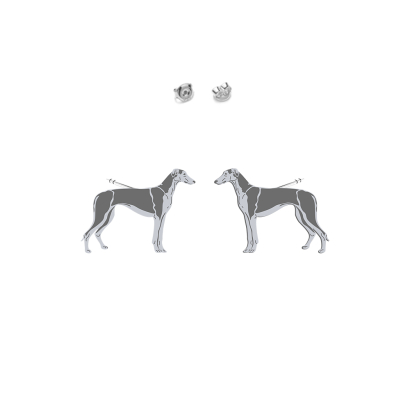 Silver Polish Greyhound earrings - MEJK Jewellery