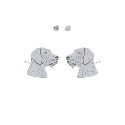 Silver Vizsla Dog earrings - MEJK Jewellery