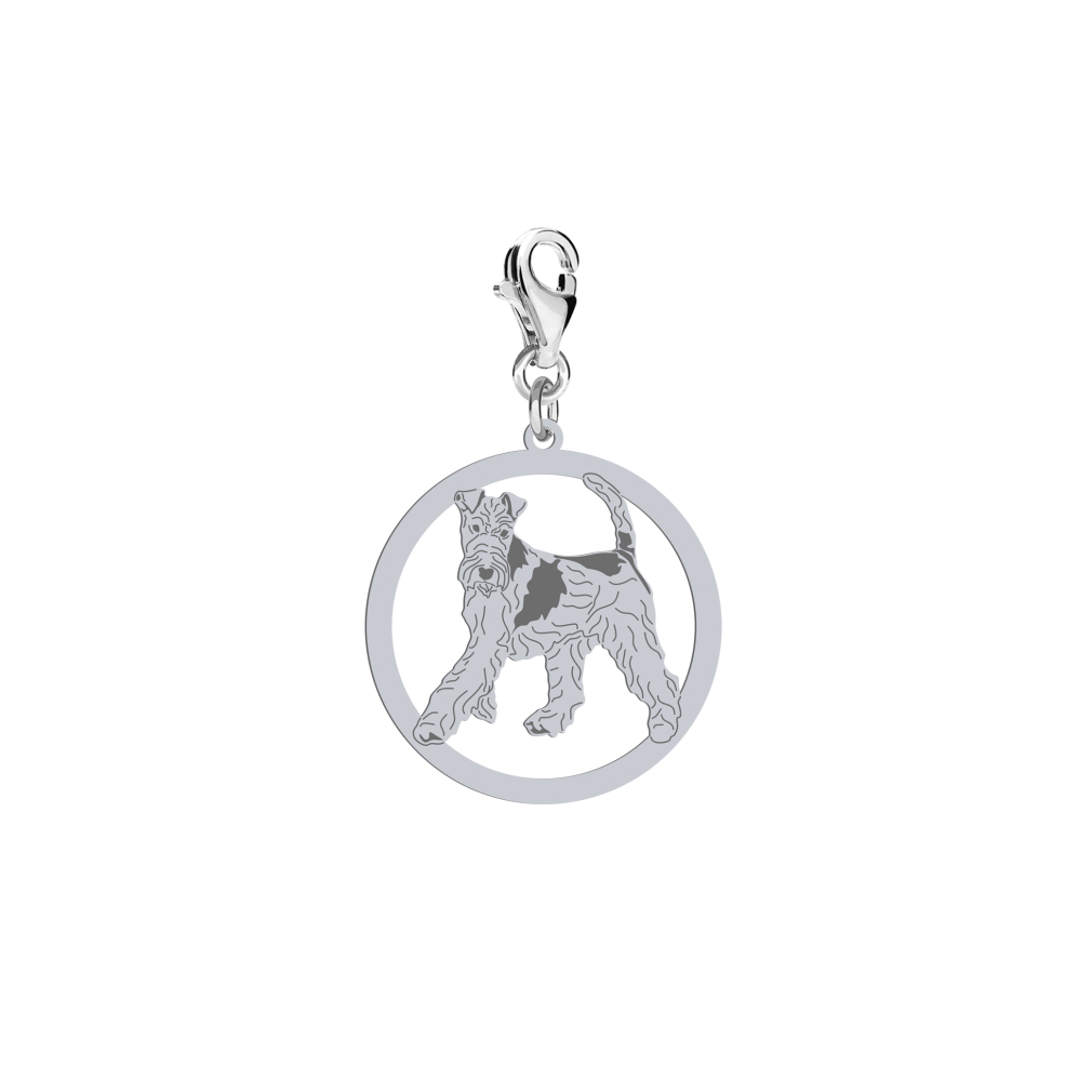 Silver Wire Fox Terrier engraved charms - MEJK Jewellery
