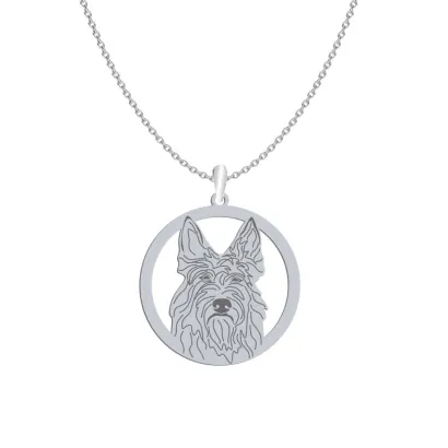 Naszyjnik Owczarek Pikardyjski 925 srebro GRAWER GRATIS - MEJK Jewellery