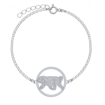 Silver ODIS engraved bracelet - MEJK Jewellery