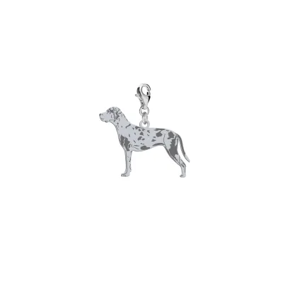 Silver Louisiana Catahoula charms, FREE ENGRAVING - MEJK Jewellery