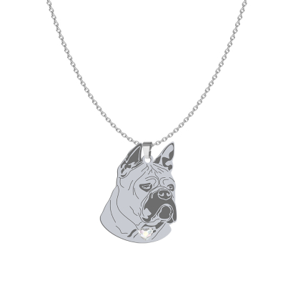 Silver Chongqing Dog necklace, FREE ENGRAVING - MEJK Jewellery