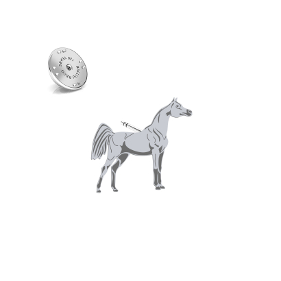Silver Arabian Horse pin - MEJK Jewellery