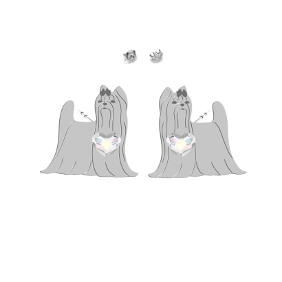 Silver Yorkshire Terrier earrings - MEJK Jewellery