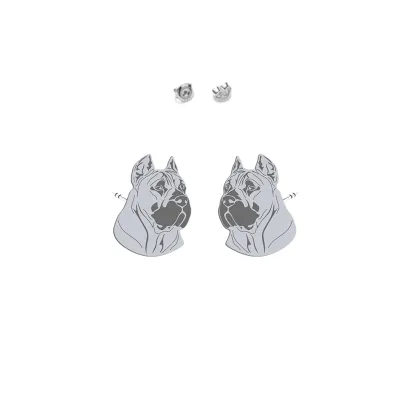 Silver Perro de Presa Canario earrings - MEJK Jewellery