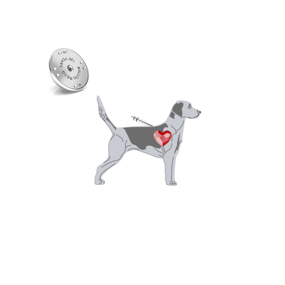 Silver Beagle harrier jewellery pin - MEJK Jewellery