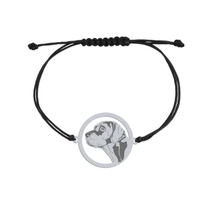 Silver Louisiana Catahoula bracelet, FREE ENGRAVING - MEJK Jewellery