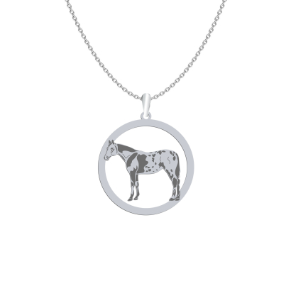 Silver Appaloosa Horse necklace, FREE ENGRAVING - MEJK Jewellery