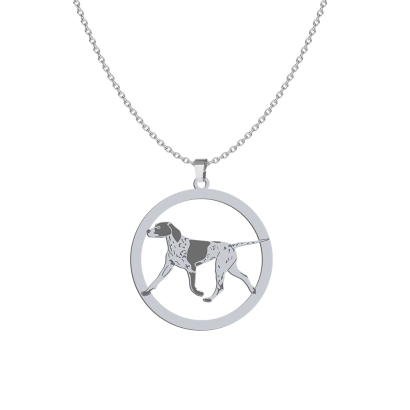 Silver German Shorthaired Pointer engraved necklace - MEJK Jewellery