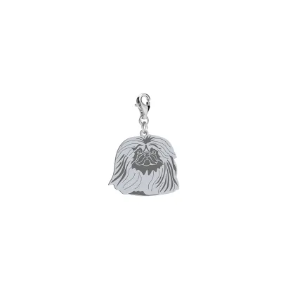 Silver Pekingese engraved charms - MEJK Jewellery