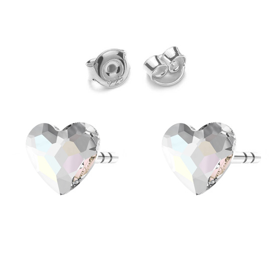  HEART earrings with  crystals