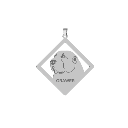 Zawieszka z psem Owczarek Środkowoazjatycki srebro GRAWER GRATIS - MEJK Jewellery