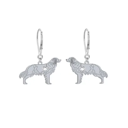 Silver Kooikerhondje engraved earrings - MEJK Jewellery