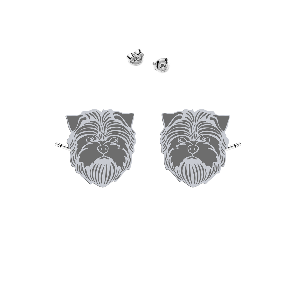Silver Affenpinscher earrings - MEJK Jewellery