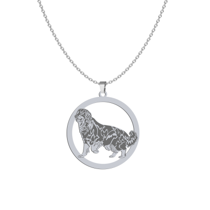 Silver Hovawart necklace, FREE ENGRAVING - MEJK Jewellery