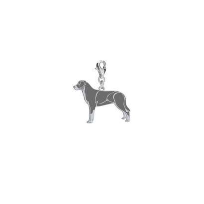 Silver Greater Swiss Mountain Dog charms, FREE ENGRAVING - MEJK Jewellery