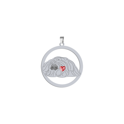 Silver Pekingese pendant, FREE ENGRAVING - MEJK Jewellery