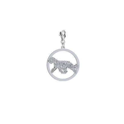 Silver Briard charms, FREE ENGRAVING - MEJK Jewellery