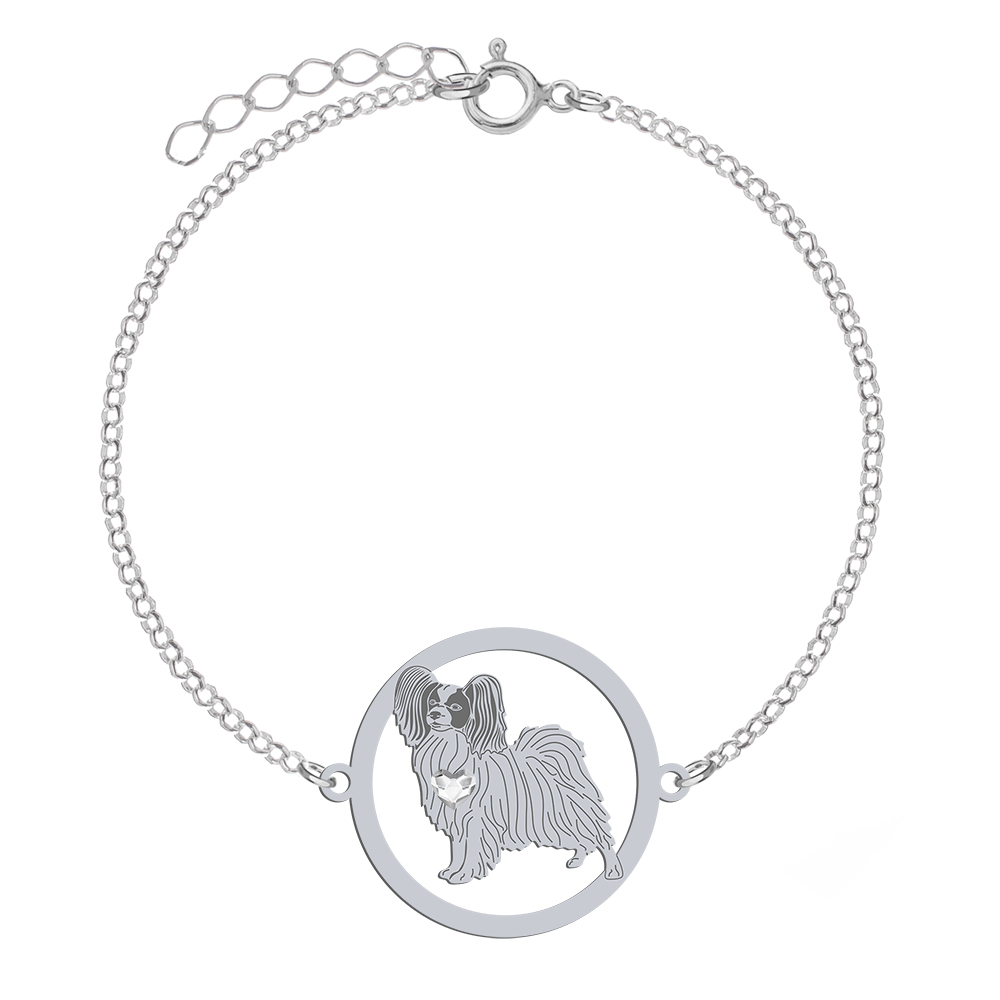 Silver Papillon engraved bracelet - MEJK Jewellery