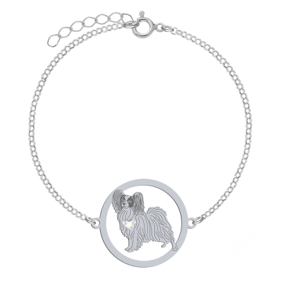 Silver Papillon engraved bracelet - MEJK Jewellery