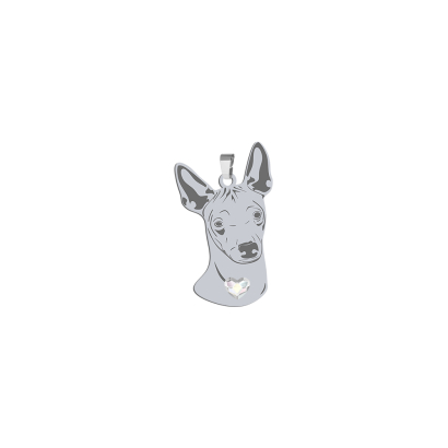 Silver Mexican Hairless Dog pendant FREE ENGRAVING - MEJK Jewellery