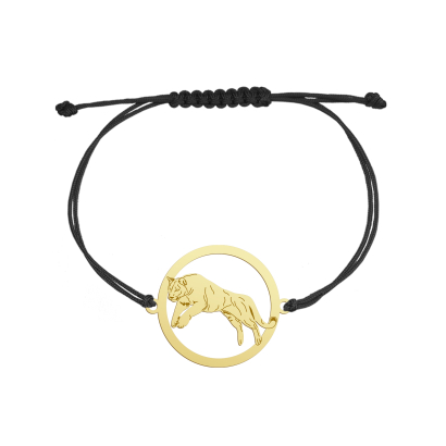 Pozłacana Bransoletka na sznurku Puma GRAWER GRATIS - MEJK Jewellery
