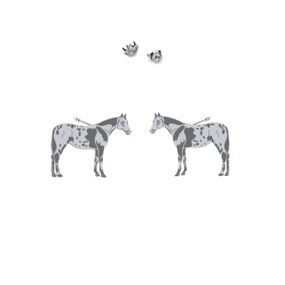 Silver Appaloosa Horse earrings - MEJK Jewellery