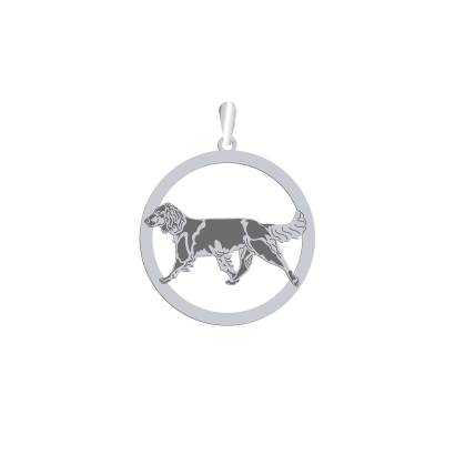 Silver German Spaniel engraved pendant - MEJK Jewellery