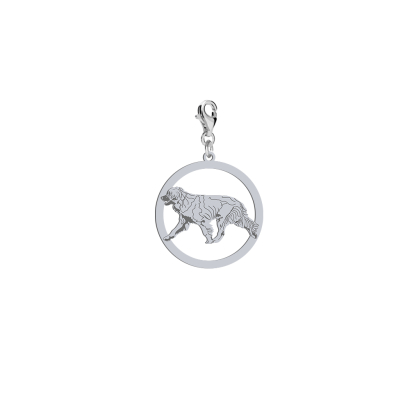 Silver Leonberger charms, FREE ENGRAVING - MEJK Jewellery