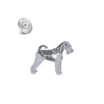 Silver Welsh Terrier jewellery pin - MEJK Jewellery