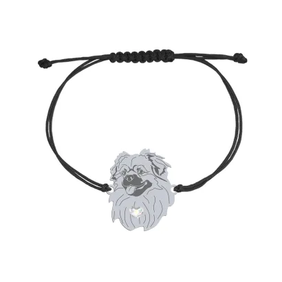 Bransoletka z psem Spaniel Tybetański sznurek GRAWER GRATIS - MEJK Jewellery