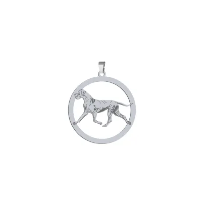 Silver Great Dane pendant, FREE ENGRAVING - MEJK Jewellery